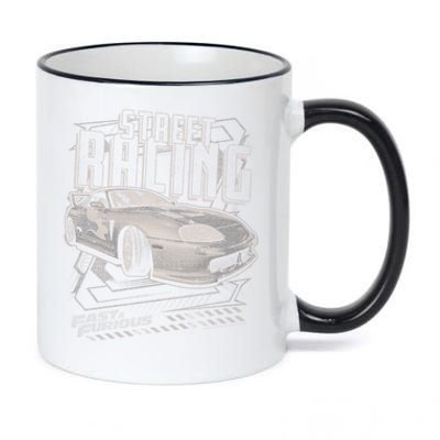 Fast And Furious Vintage Street Racing Poster Meaningful Gift 11oz Black Color Changing Mug