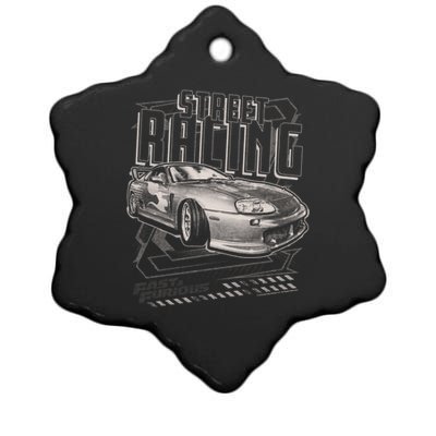 Fast And Furious Vintage Street Racing Poster Meaningful Gift Ceramic Star Ornament