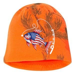 Fisherman American Flag Fishing Kati - Camo Knit Beanie