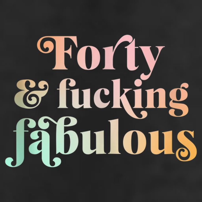 Forty and fucking fabulous funny retro 40th birthday Beanie