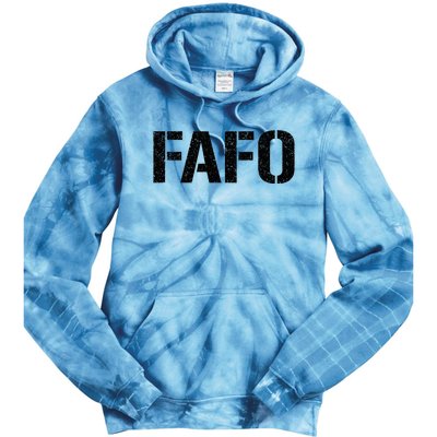 FAFO ACRONYM Tie Dye Hoodie