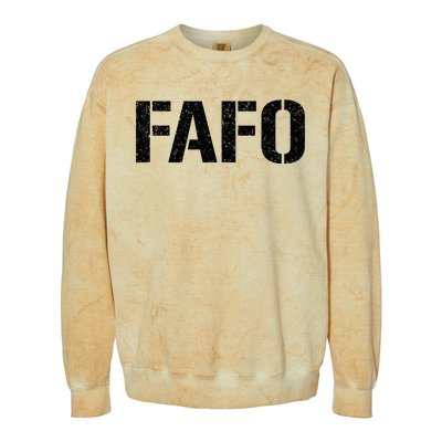 FAFO ACRONYM Colorblast Crewneck Sweatshirt