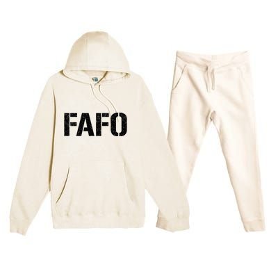 FAFO ACRONYM Premium Hooded Sweatsuit Set