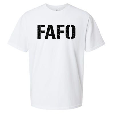 FAFO ACRONYM Sueded Cloud Jersey T-Shirt