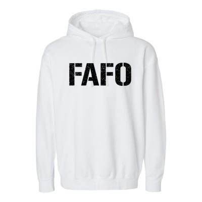 FAFO ACRONYM Garment-Dyed Fleece Hoodie