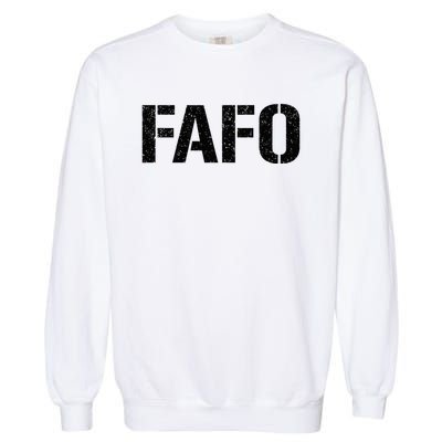 FAFO ACRONYM Garment-Dyed Sweatshirt