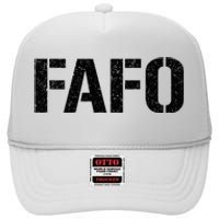 FAFO ACRONYM High Crown Mesh Back Trucker Hat