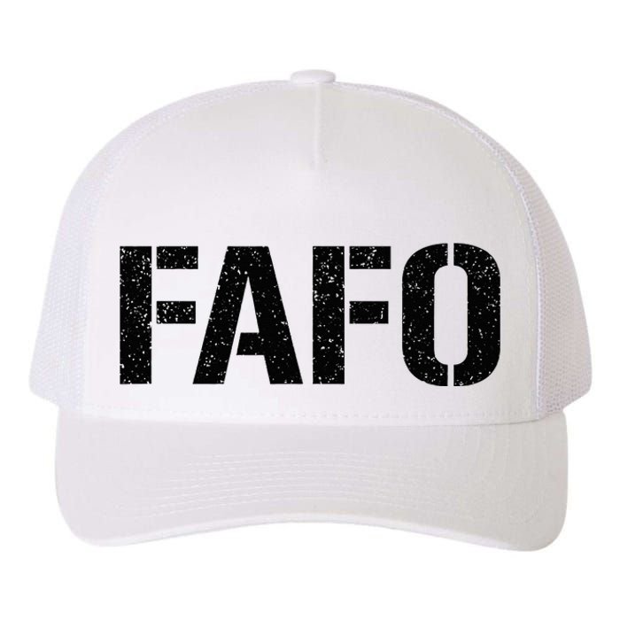 FAFO ACRONYM Yupoong Adult 5-Panel Trucker Hat