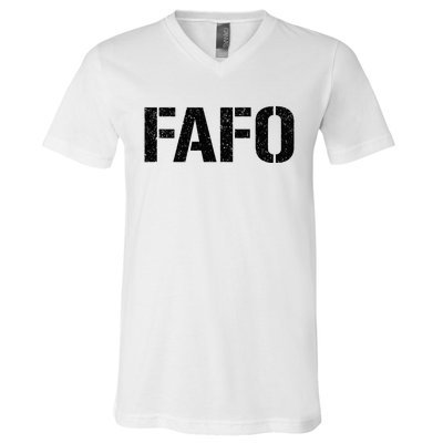 FAFO ACRONYM V-Neck T-Shirt