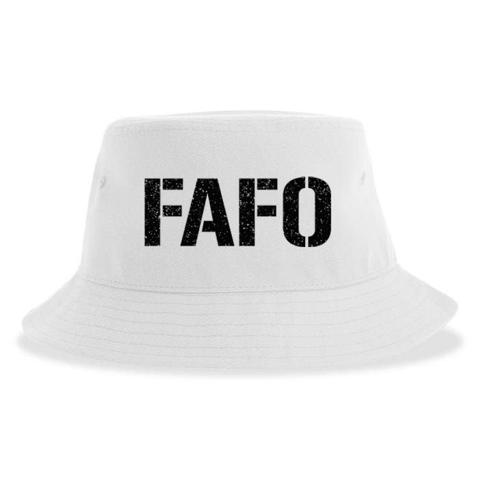 FAFO ACRONYM Sustainable Bucket Hat