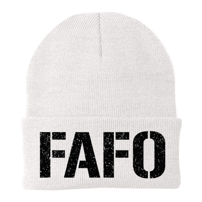 FAFO ACRONYM Knit Cap Winter Beanie