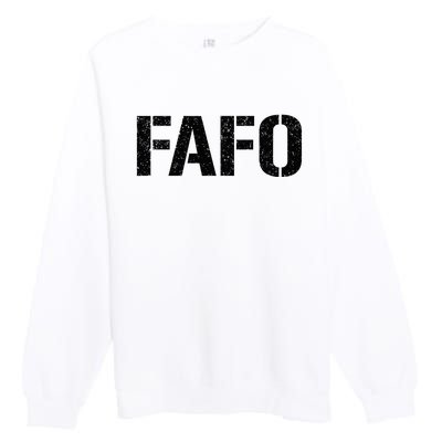 FAFO ACRONYM Premium Crewneck Sweatshirt