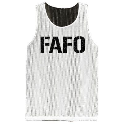 FAFO ACRONYM Mesh Reversible Basketball Jersey Tank