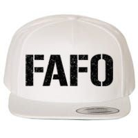 FAFO ACRONYM Wool Snapback Cap