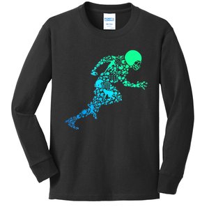 Football American Football Kids Boys Men TShirt Kids Long Sleeve Shirt