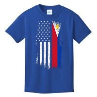 Filipino American Flag Gift Cool Gift Pride Philippines Gift Kids T-Shirt