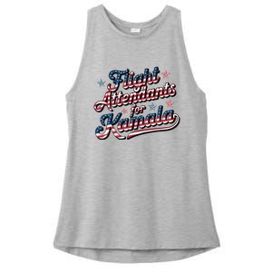 Flight Attendants For Kamala Kamala Harris 2024 President Ladies PosiCharge Tri-Blend Wicking Tank