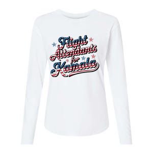 Flight Attendants For Kamala Kamala Harris 2024 President Womens Cotton Relaxed Long Sleeve T-Shirt