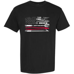 Funny American Flag Grilling Tools BBQ Grill Barbecue Tool Garment-Dyed Heavyweight T-Shirt