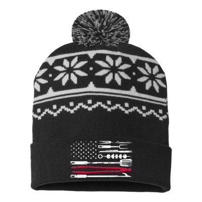 Funny American Flag Grilling Tools BBQ Grill Barbecue Tool USA-Made Snowflake Beanie