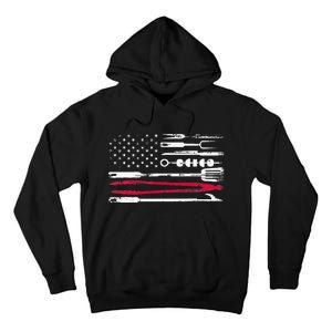 Funny American Flag Grilling Tools BBQ Grill Barbecue Tool Tall Hoodie