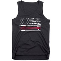 Funny American Flag Grilling Tools BBQ Grill Barbecue Tool Tank Top