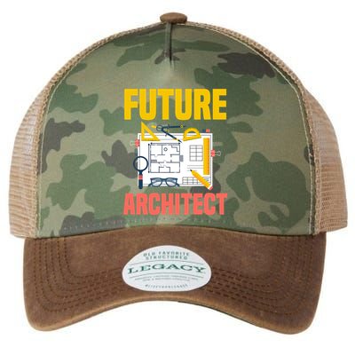 Future Architect Funny Architecture Architect Legacy Tie Dye Trucker Hat