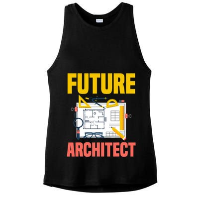 Future Architect Funny Architecture Architect Ladies PosiCharge Tri-Blend Wicking Tank