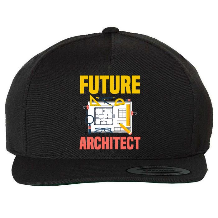 Future Architect Funny Architecture Architect Wool Snapback Cap