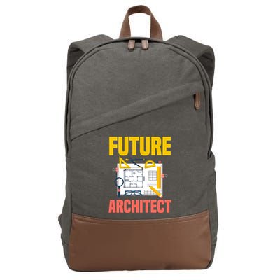 Future Architect Funny Architecture Architect Cotton Canvas Backpack