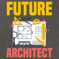 Future Architect Funny Architecture Architect Cotton Canvas Backpack