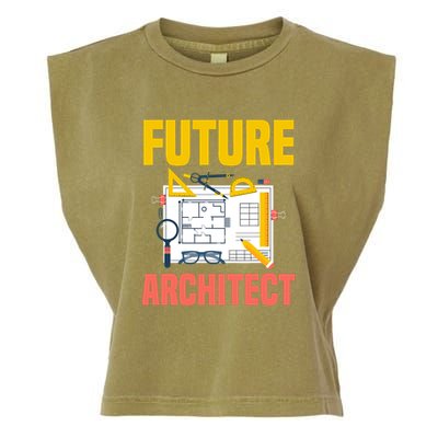 Future Architect Funny Architecture Architect Garment-Dyed Women's Muscle Tee