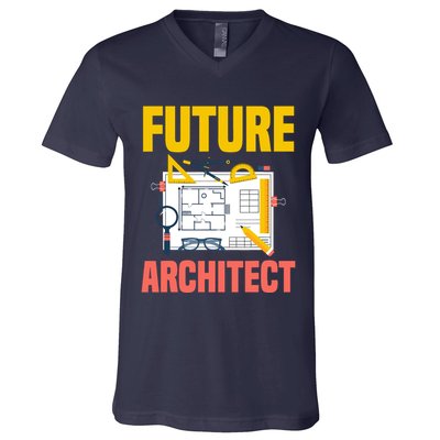 Future Architect Funny Architecture Architect V-Neck T-Shirt