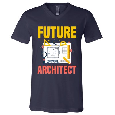 Future Architect Funny Architecture Architect V-Neck T-Shirt