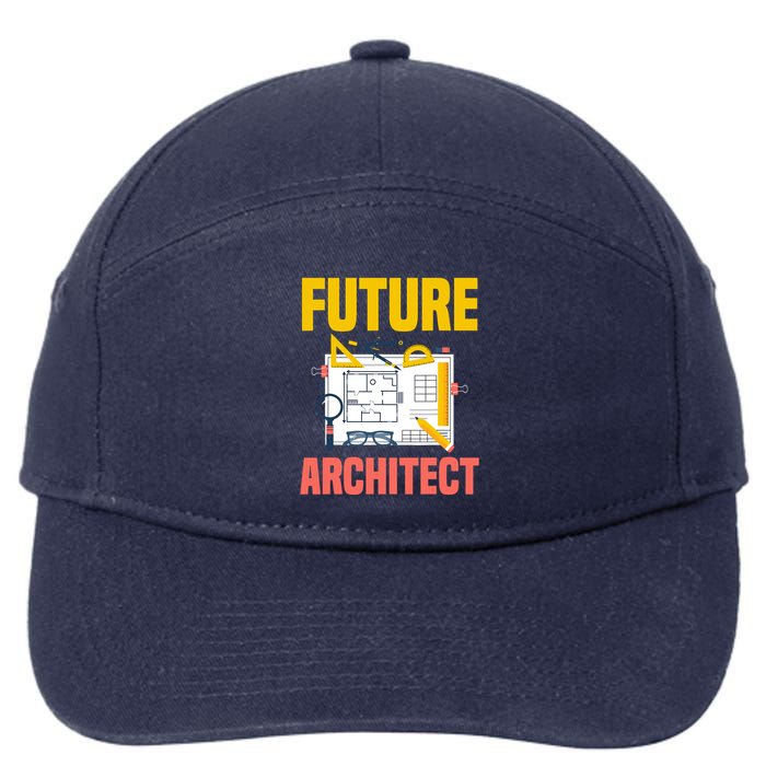 Future Architect Funny Architecture Architect 7-Panel Snapback Hat
