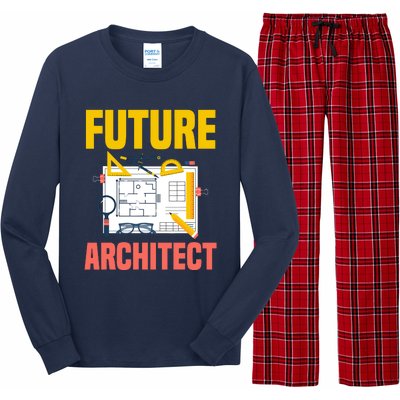 Future Architect Funny Architecture Architect Long Sleeve Pajama Set