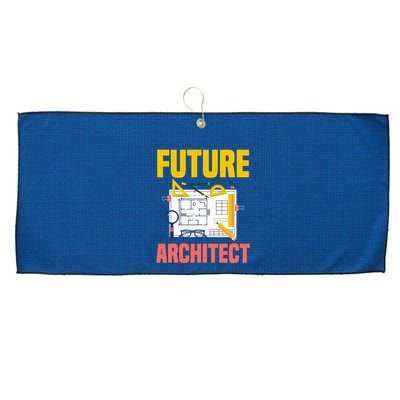 Future Architect Funny Architecture Architect Large Microfiber Waffle Golf Towel