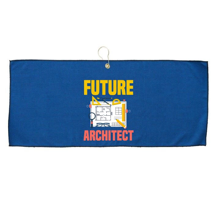 Future Architect Funny Architecture Architect Large Microfiber Waffle Golf Towel