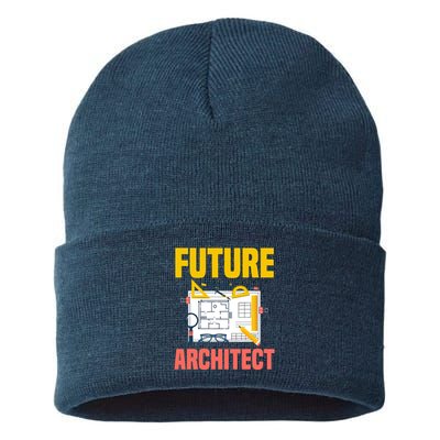Future Architect Funny Architecture Architect Sustainable Knit Beanie