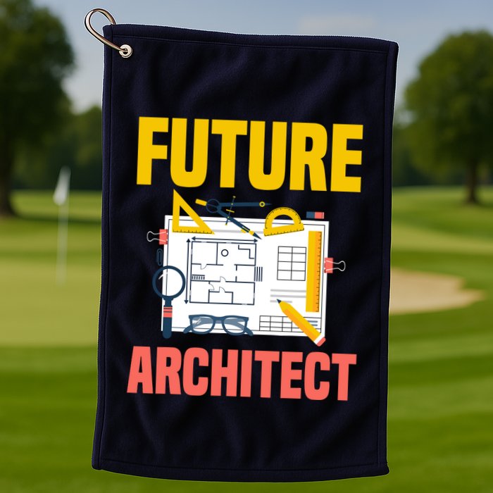 Future Architect Funny Architecture Architect Golf Towel