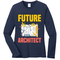 Future Architect Funny Architecture Architect Ladies Long Sleeve Shirt