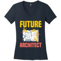 Future Architect Funny Architecture Architect Women's V-Neck T-Shirt