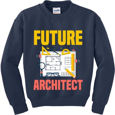 Future Architect Funny Architecture Architect Kids Sweatshirt