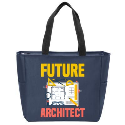 Future Architect Funny Architecture Architect Zip Tote Bag