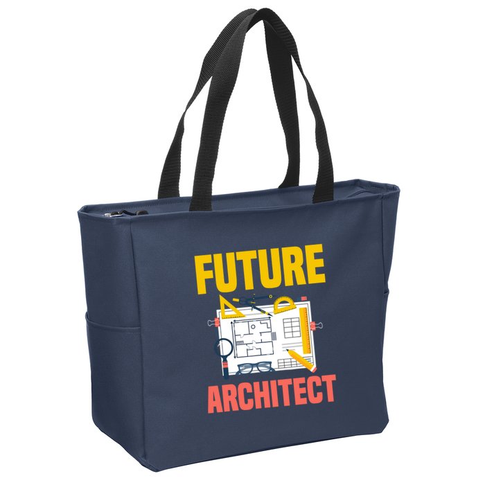 Future Architect Funny Architecture Architect Zip Tote Bag