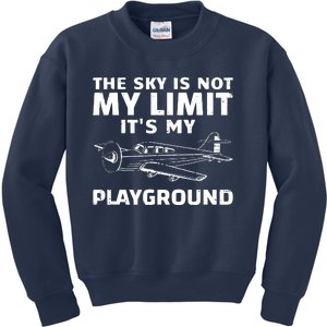 Funny Airplane For Men Women Aviation Pilot Airplane Lovers Kids Sweatshirt