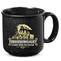 Ferroequinologist A Fancy Word For Railfan Railroad Gifts 15oz Campfire Ceramic Mug