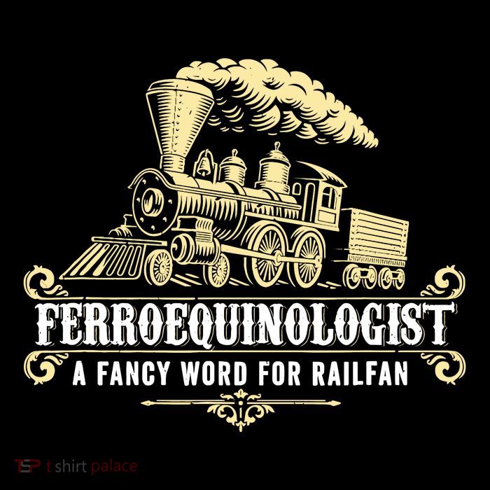 Ferroequinologist A Fancy Word For Railfan Railroad Gifts Flatbill Hat