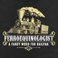 Ferroequinologist A Fancy Word For Railfan Railroad Gifts Golf Towel