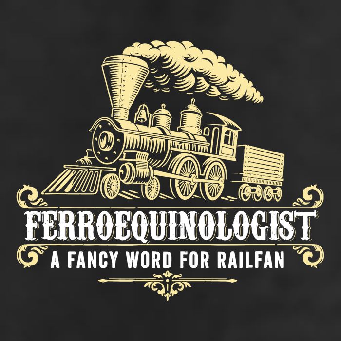 Ferroequinologist A Fancy Word For Railfan Railroad Gifts Golf Towel